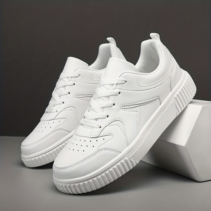 Men's Skate Shoes With Good Grip, Lace-up Sneakers, Men's Footwear