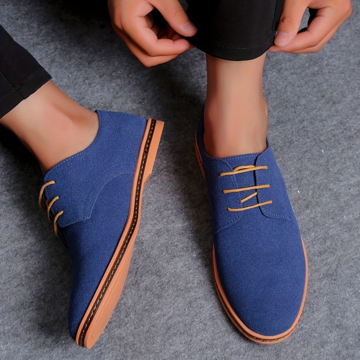 Men's Derby Shoes, Lace-up Front Dress Shoes For Men, Business Formal Wedding Black Tie Optional Events