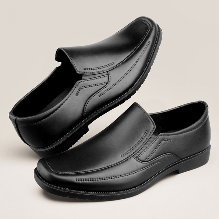 Men's Solid Casual Loafers, Waterproof Lightweight Slip On Shoes For Business Office, Spring Summer And Autumn
