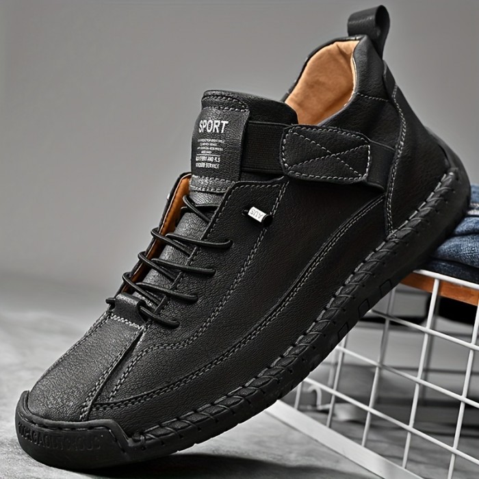 Men's Casual Shoes For Men Loafers Leather Mens Dress Walking Work Shoe Formal Handmade Black Brown Yellow Size US Male