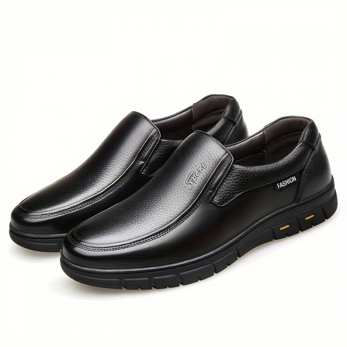 Men's Dress Shoes, Durable Non Slip Formal Round Toe Shoes For Wedding Business Party Banquet Office For Spring And Autumn