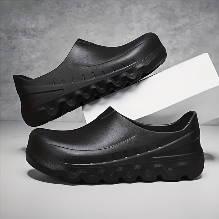 Men's Food Service Restaurant Shoes, Slip Resistant Oil Resistant Shoes Chef Shoes For Kitchen Work Shoes
