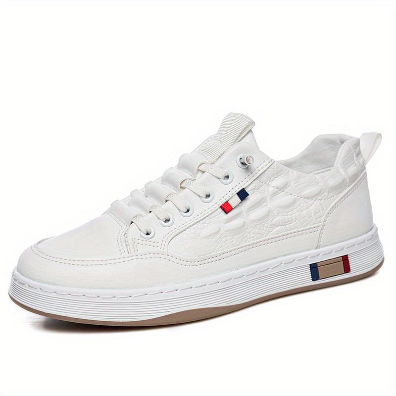 mens trendy crocodile pattern skate shoes wear resistant non slip sneakers mens footwear details 19