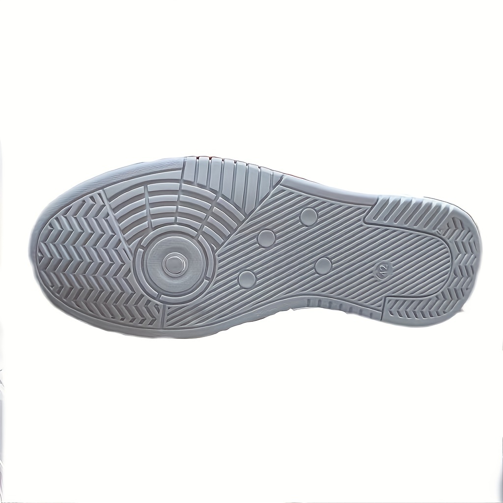 mens lace up sneakers chunky skate shoes with good grip breathable details 4