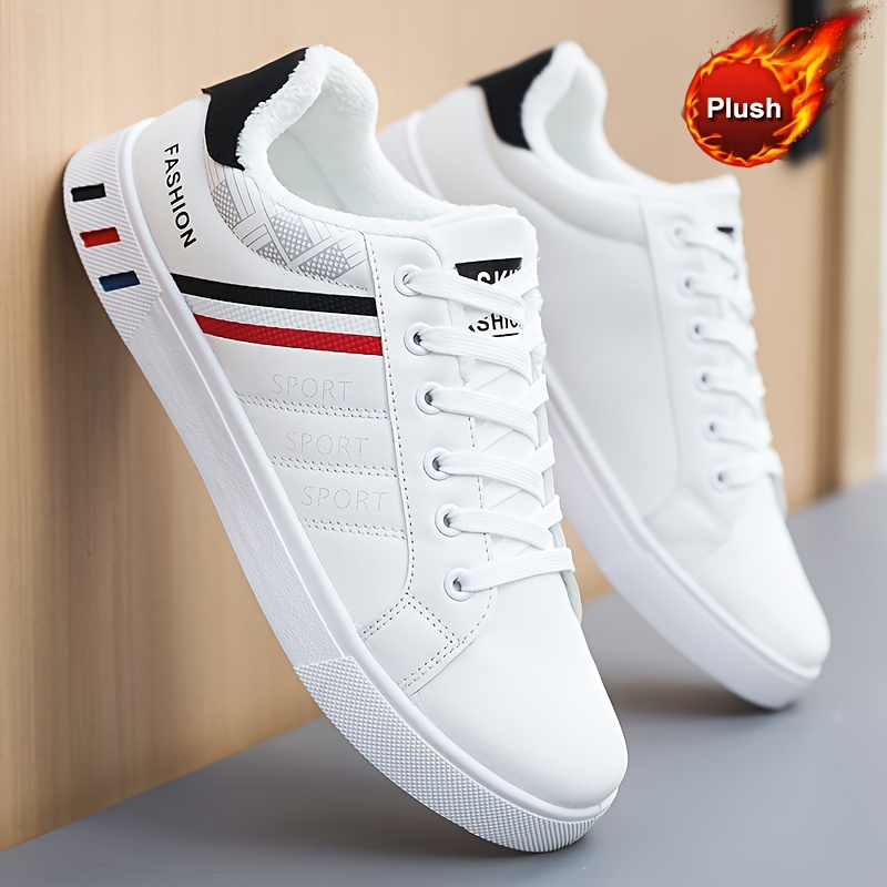 mens easily wiped clean skate shoes with good grip breathable lace up sneakers mens footwear details 16