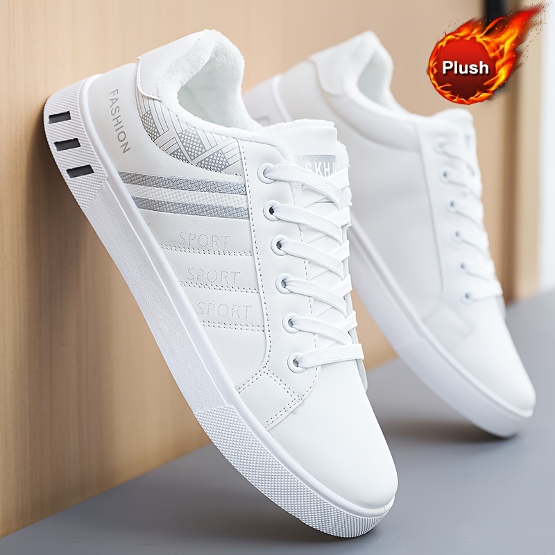 mens easily wiped clean skate shoes with good grip breathable lace up sneakers mens footwear details 17