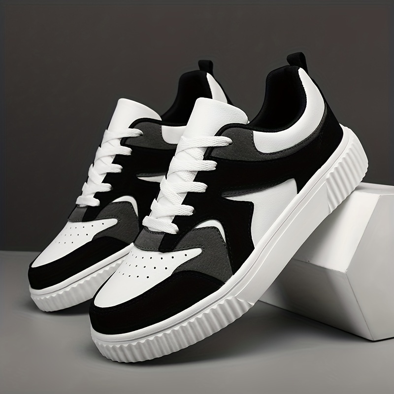 mens skate shoes with good grip lace up sneakers mens footwear details 0