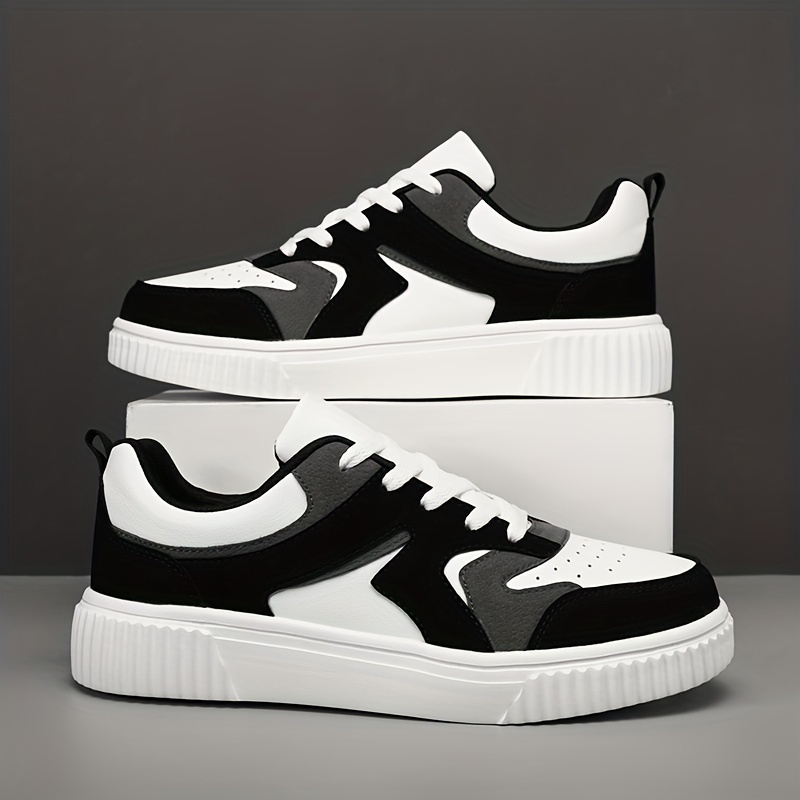 mens skate shoes with good grip lace up sneakers mens footwear details 3