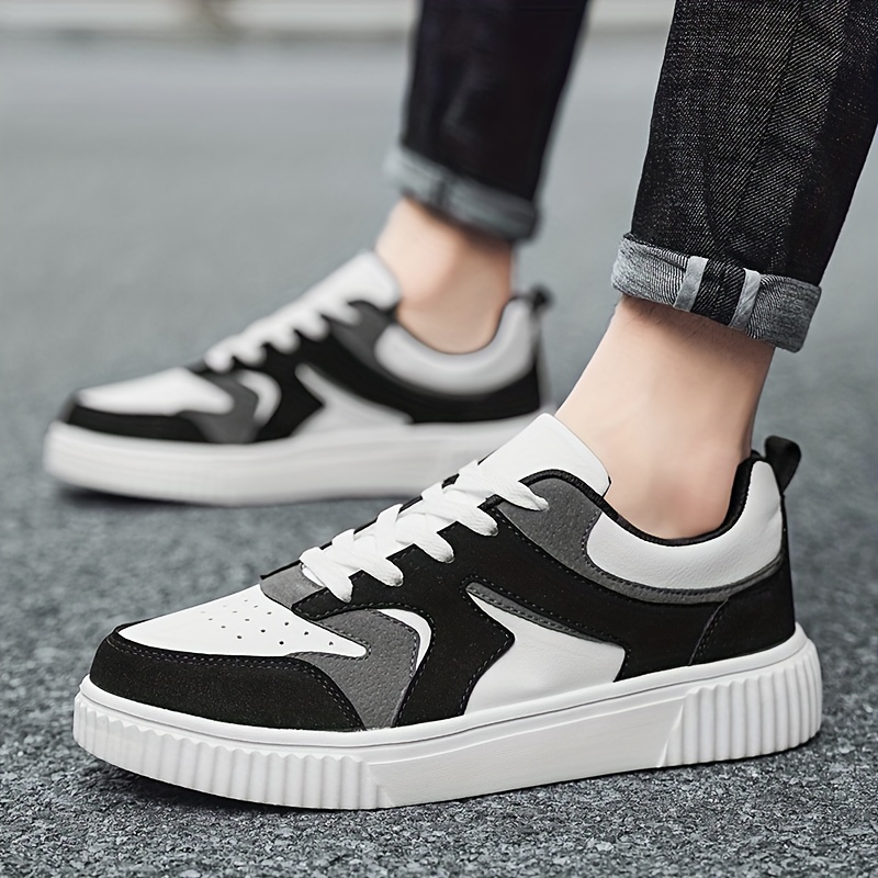 mens skate shoes with good grip lace up sneakers mens footwear details 5