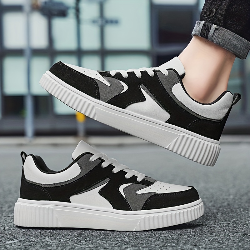 mens skate shoes with good grip lace up sneakers mens footwear details 7