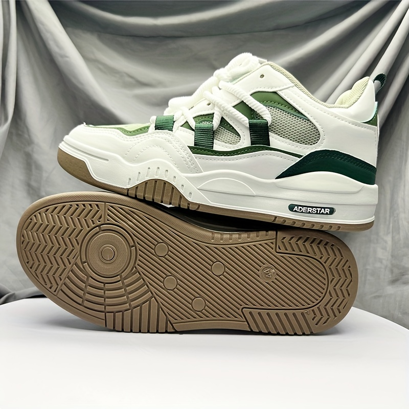 mens trendy chunky skate shoes with good grip breathable lace up sneakers mens footwear details 8