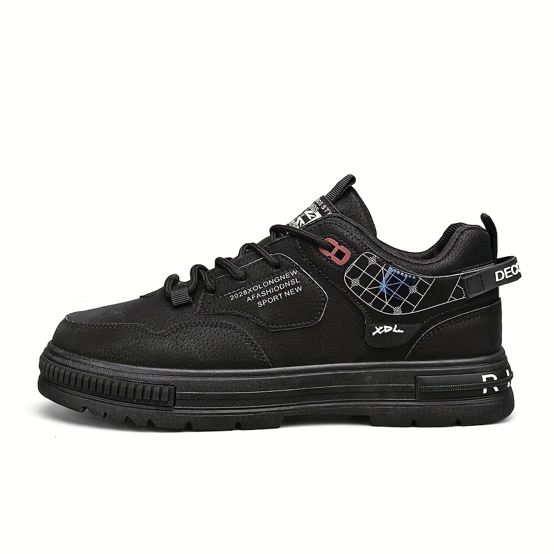 mens vintage retro style skate shoes with good grip breathable lace up sneakers details 7