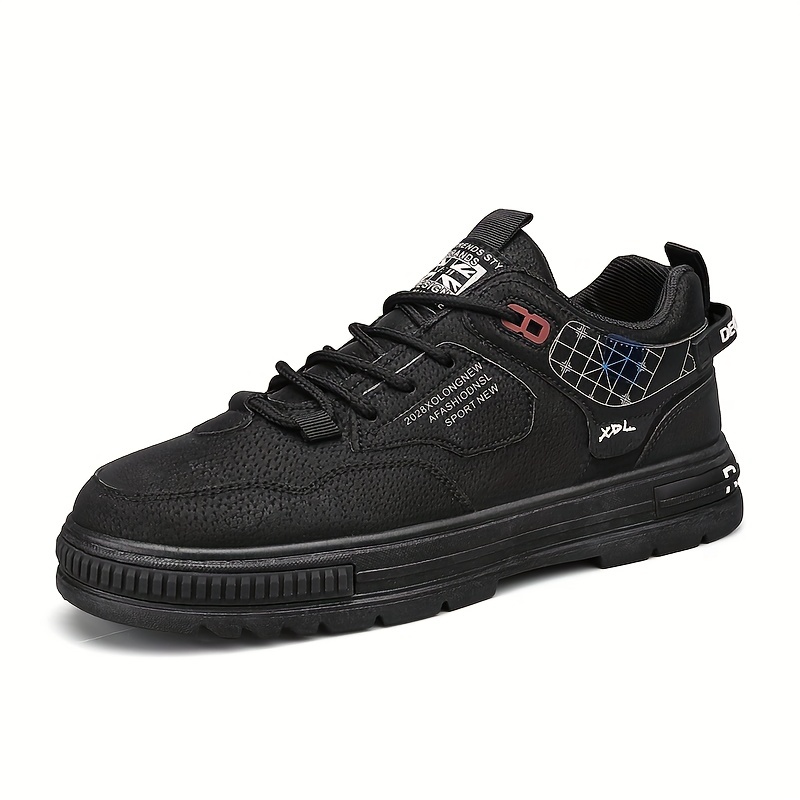 mens vintage retro style skate shoes with good grip breathable lace up sneakers details 8