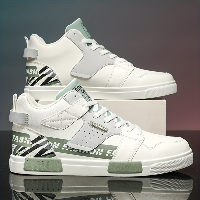 mens trendy skate shoes comfy non slip lace up street style casual sneakers for mens outdoor activities details 15