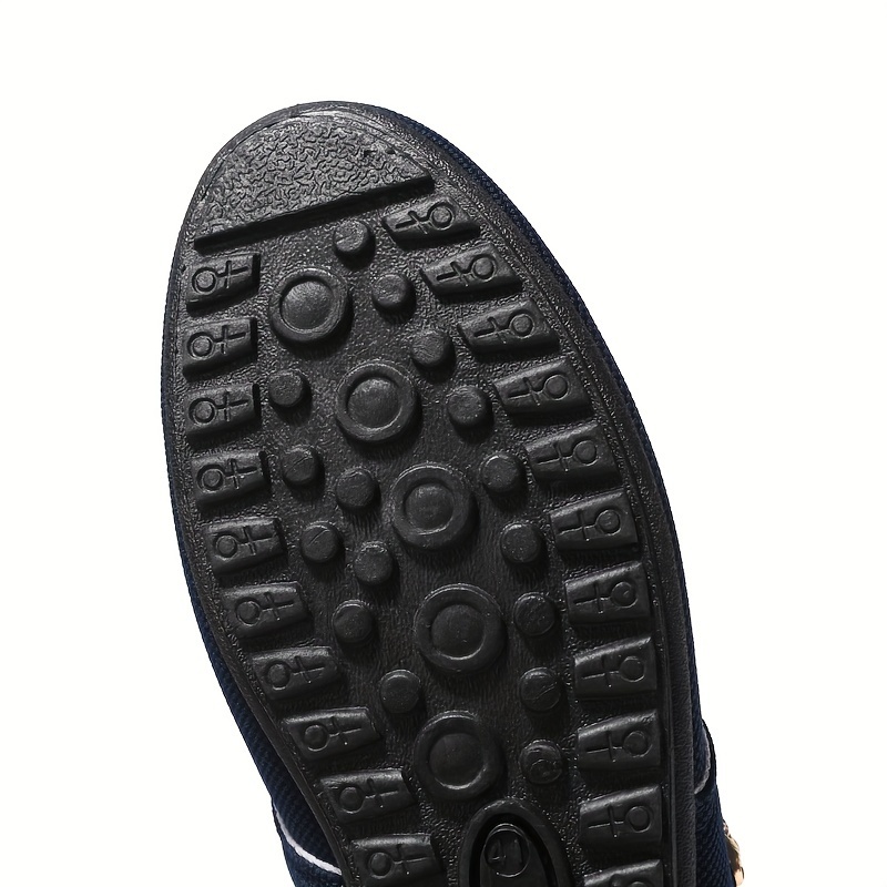 mens casual canvas shoes breathable lace up classic casual walking shoes for business office driving spring summer and autumn details 3