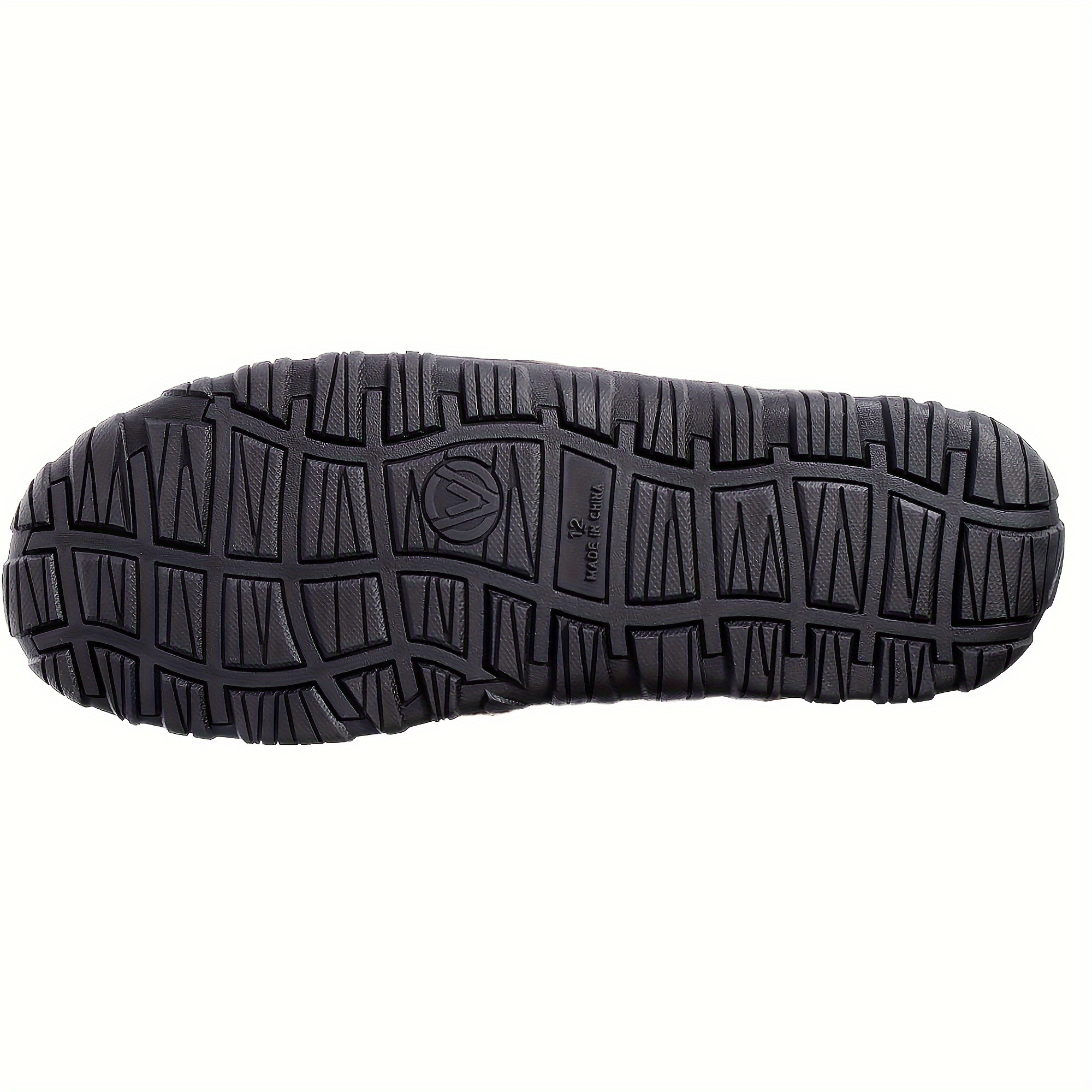 mens moccasin slippers comfy slip on indoor shoes with fuzzy lining for business office details 2