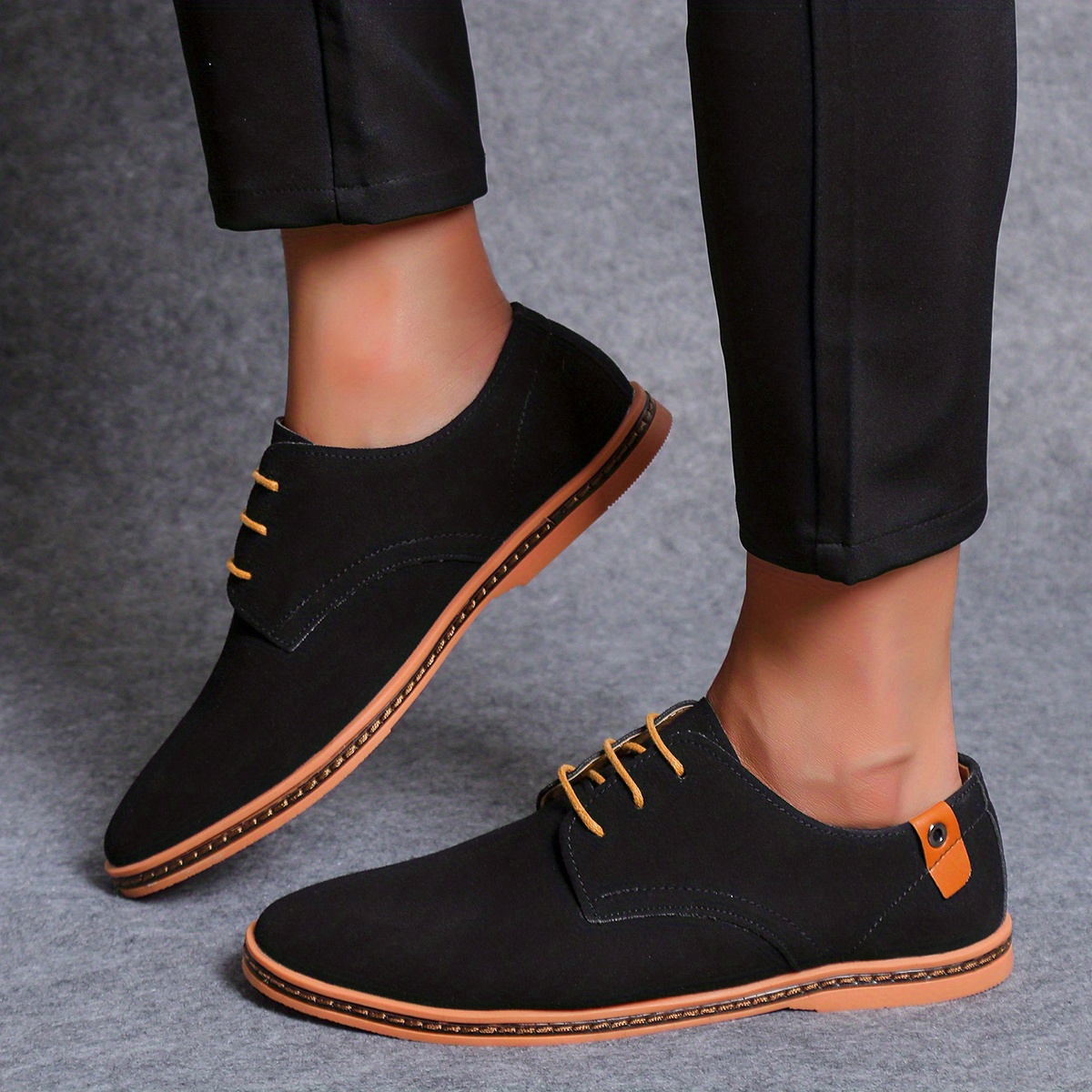 mens derby shoes lace up front dress shoes for men business formal wedding black tie optional events details 1