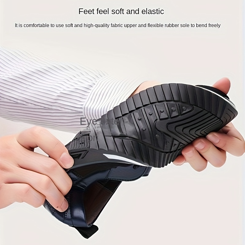 mens superfine fiber square toe loafers casual lightweight slip on dress shoes details 6