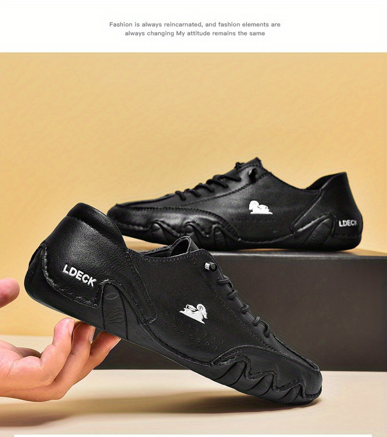 casual walking shoes, mens lace up sneakers casual walking shoes comfortable and breathable details 3