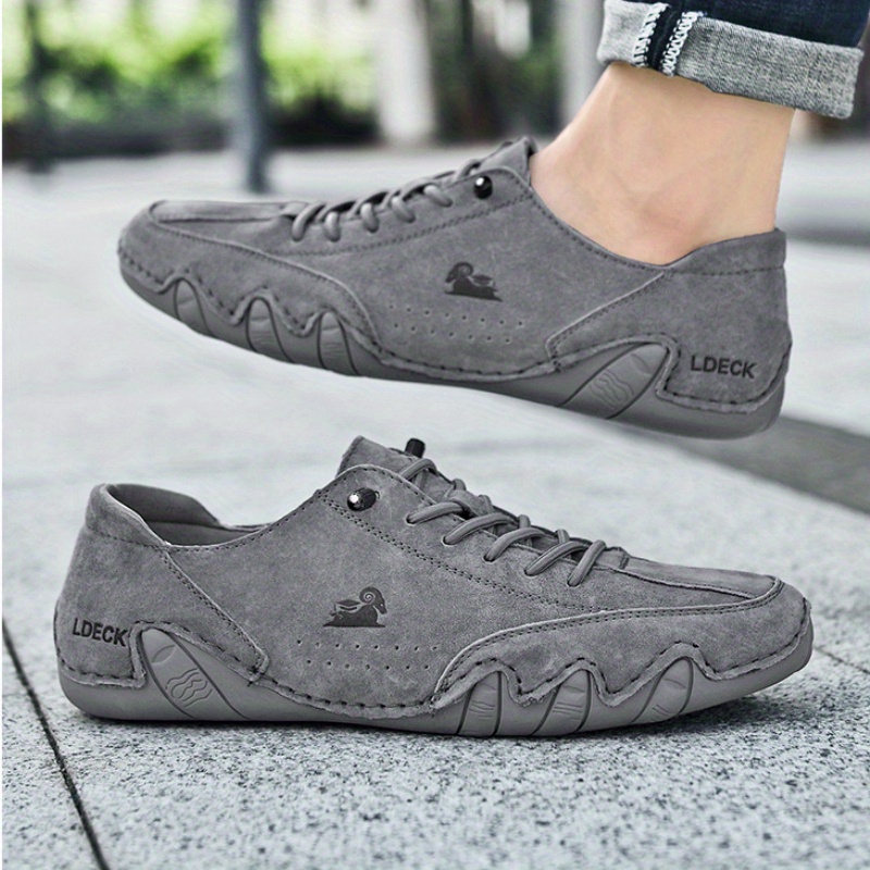 casual walking shoes, mens lace up sneakers casual walking shoes comfortable and breathable details 4