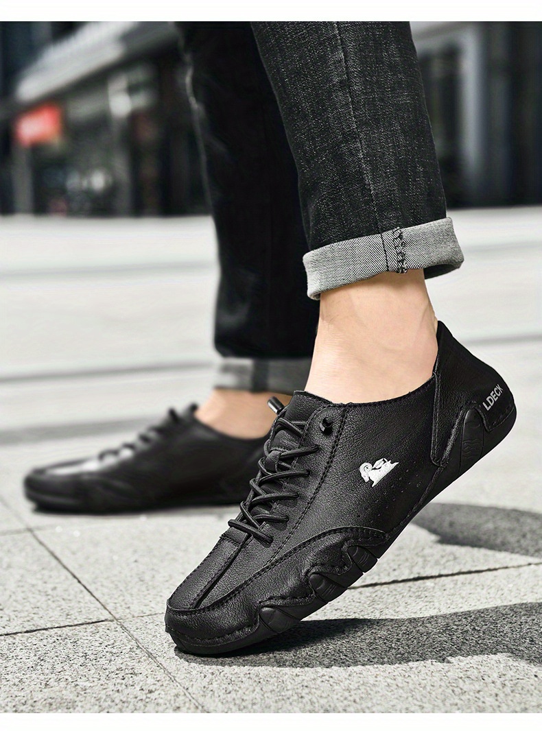 casual walking shoes, mens lace up sneakers casual walking shoes comfortable and breathable details 6