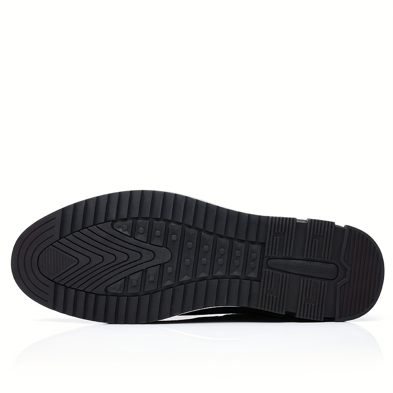 mens casual synthetic leather shoes anti skid lace up shoes with soft sole for business office spring and autumn details 4