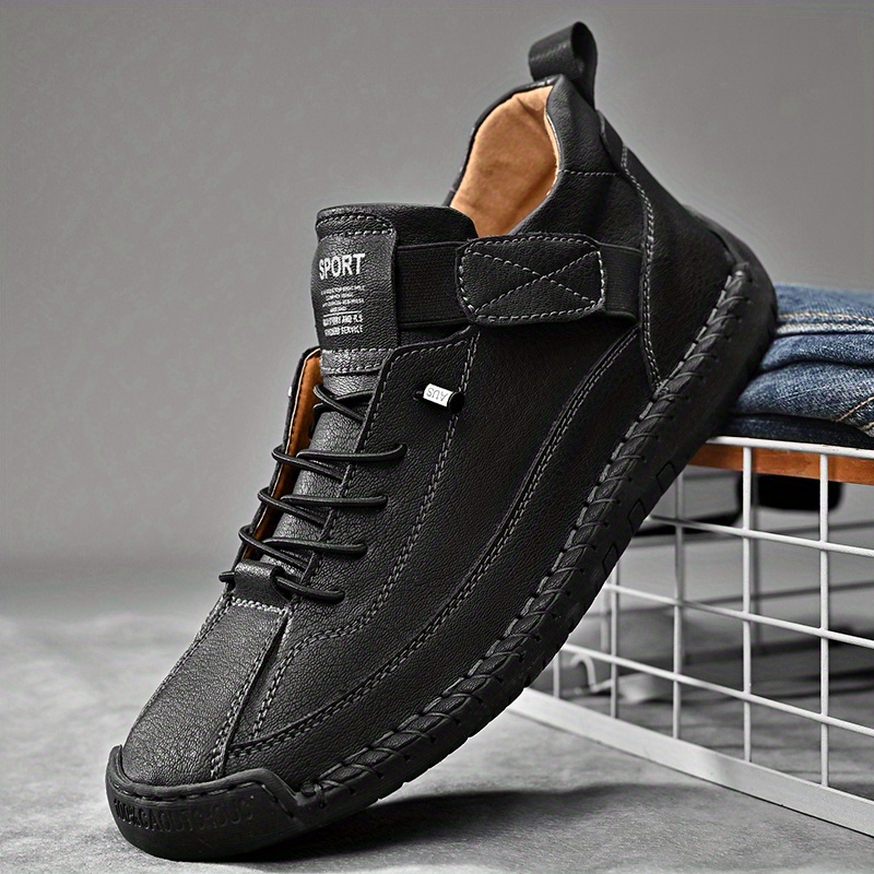 shoe, mens casual shoes for men loafers leather mens dress walking work shoe formal handmade black brown yellow size us male details 0