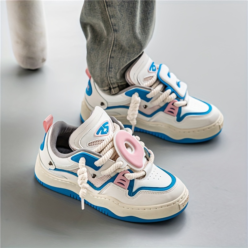 lace up sneakers, mens lace up sneakers novel design skate shoes with good grip breathable details 3