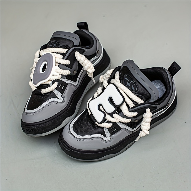 lace up sneakers, mens lace up sneakers novel design skate shoes with good grip breathable details 8