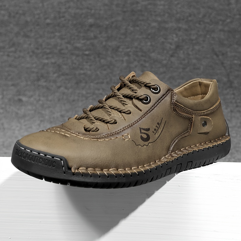mens casual stitching sneakers breathable anti slip lace up walking shoes for office walking spring summer and autumn details 9