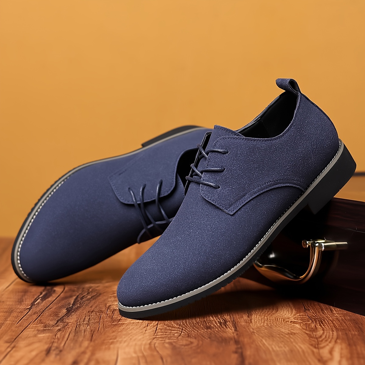 mens derby shoes business formal office shoes casual walking shoes lace up front shoes for men details 2