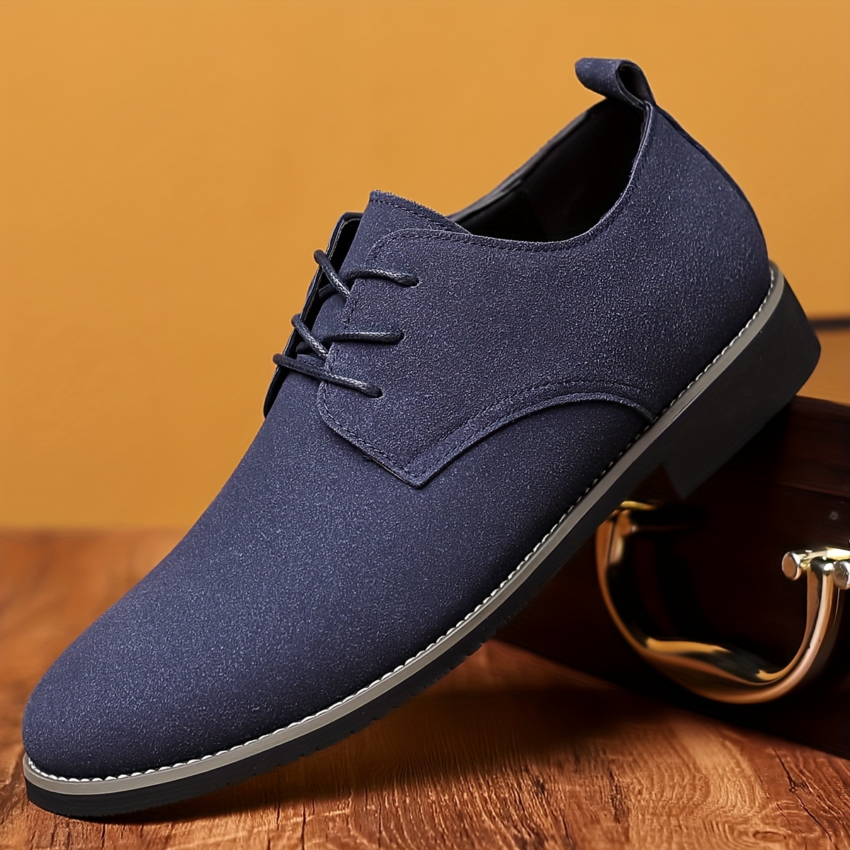 mens derby shoes business formal office shoes casual walking shoes lace up front shoes for men details 3