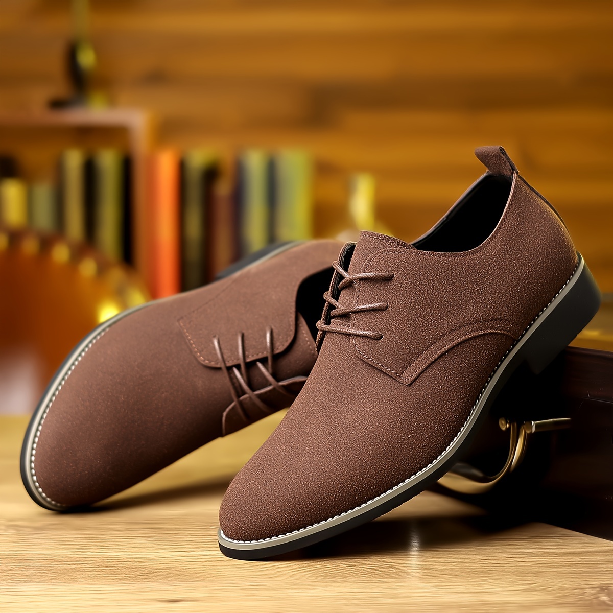 mens derby shoes business formal office shoes casual walking shoes lace up front shoes for men details 4