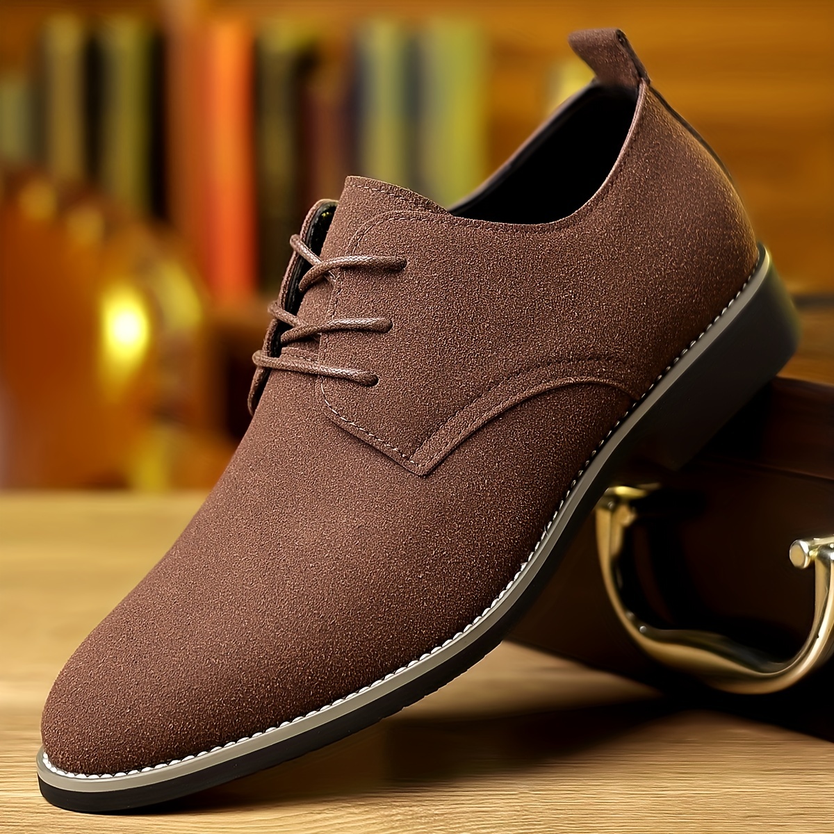 mens derby shoes business formal office shoes casual walking shoes lace up front shoes for men details 5