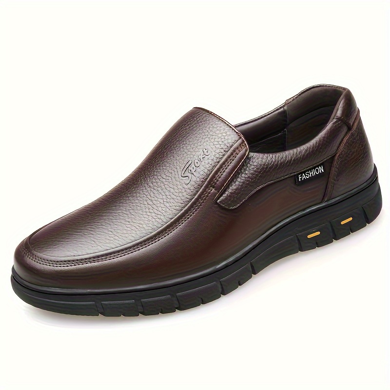 mens dress shoes durable non slip formal round toe shoes for wedding business party banquet office for spring and autumn details 5