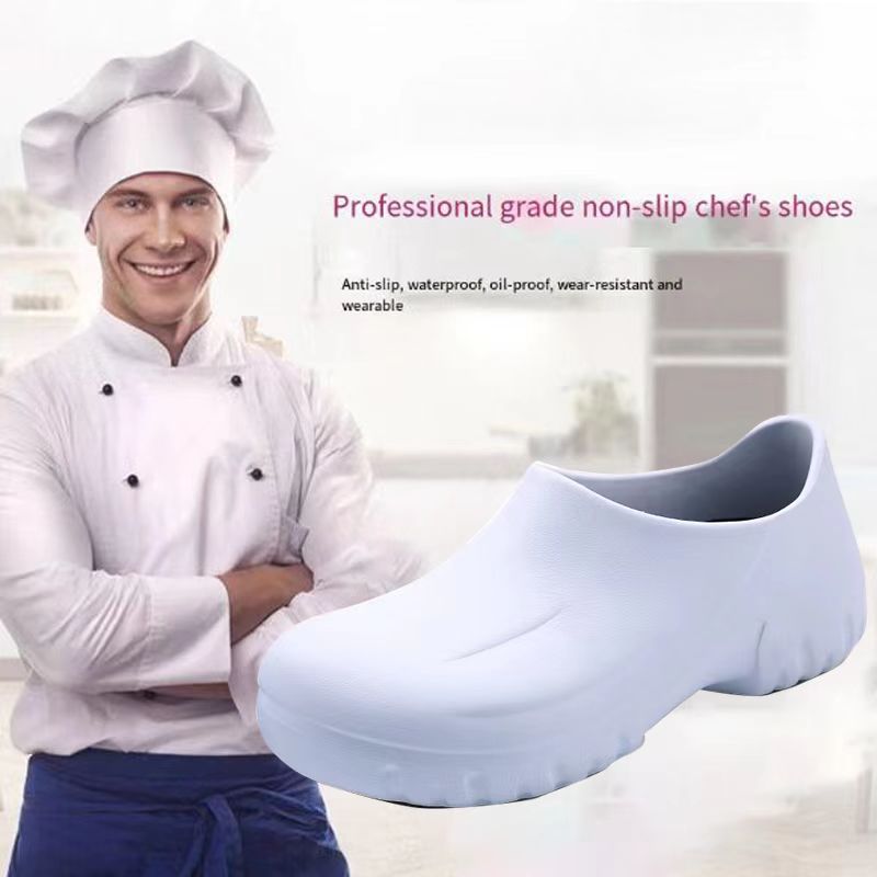 mens oil proof chef shoes kitchen cook shoes waterproof non slip hospital shoes details 0