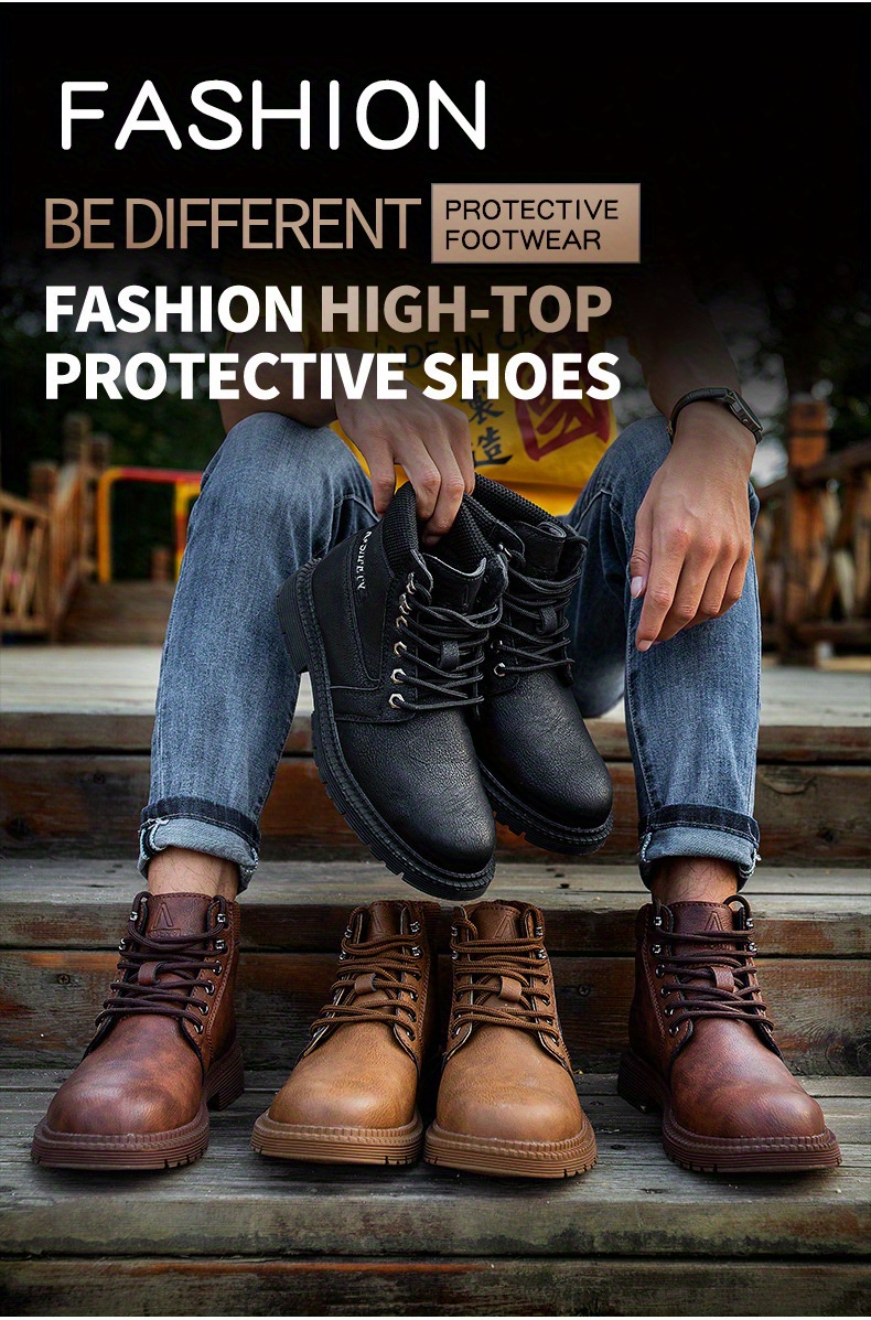 ultra light waterproof safety boots steel toe oil slip resistant anti puncture details 0