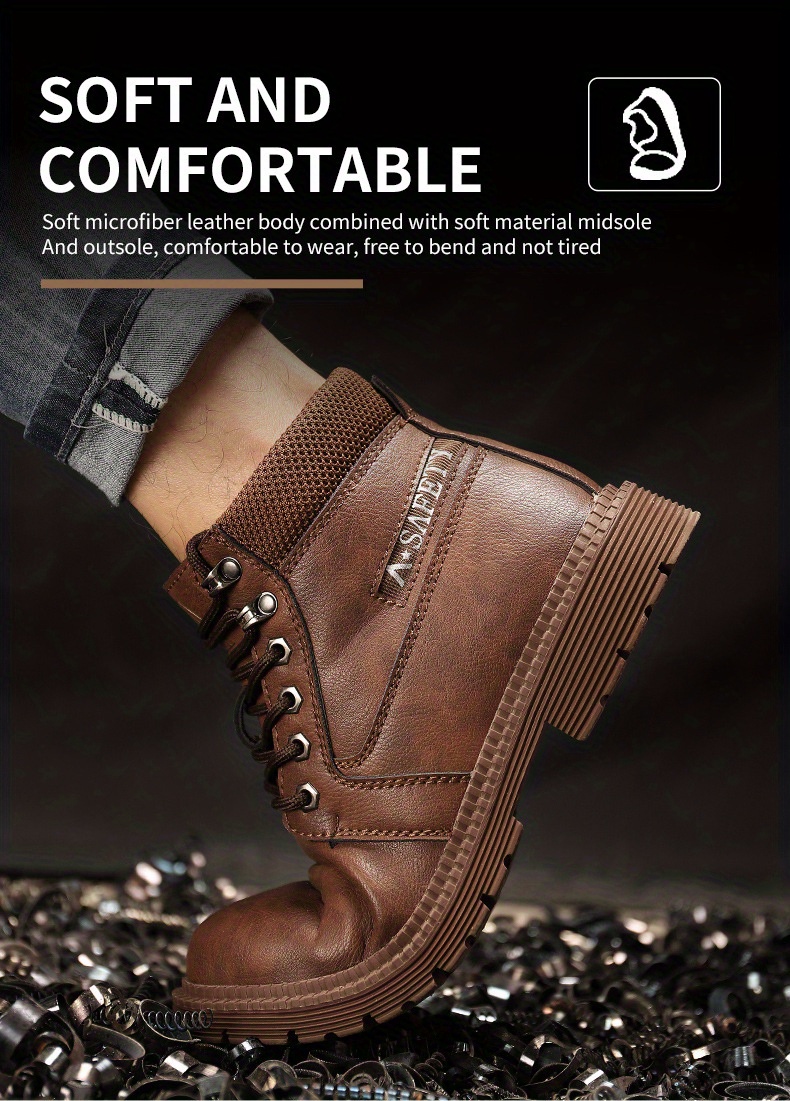 ultra light waterproof safety boots steel toe oil slip resistant anti puncture details 10