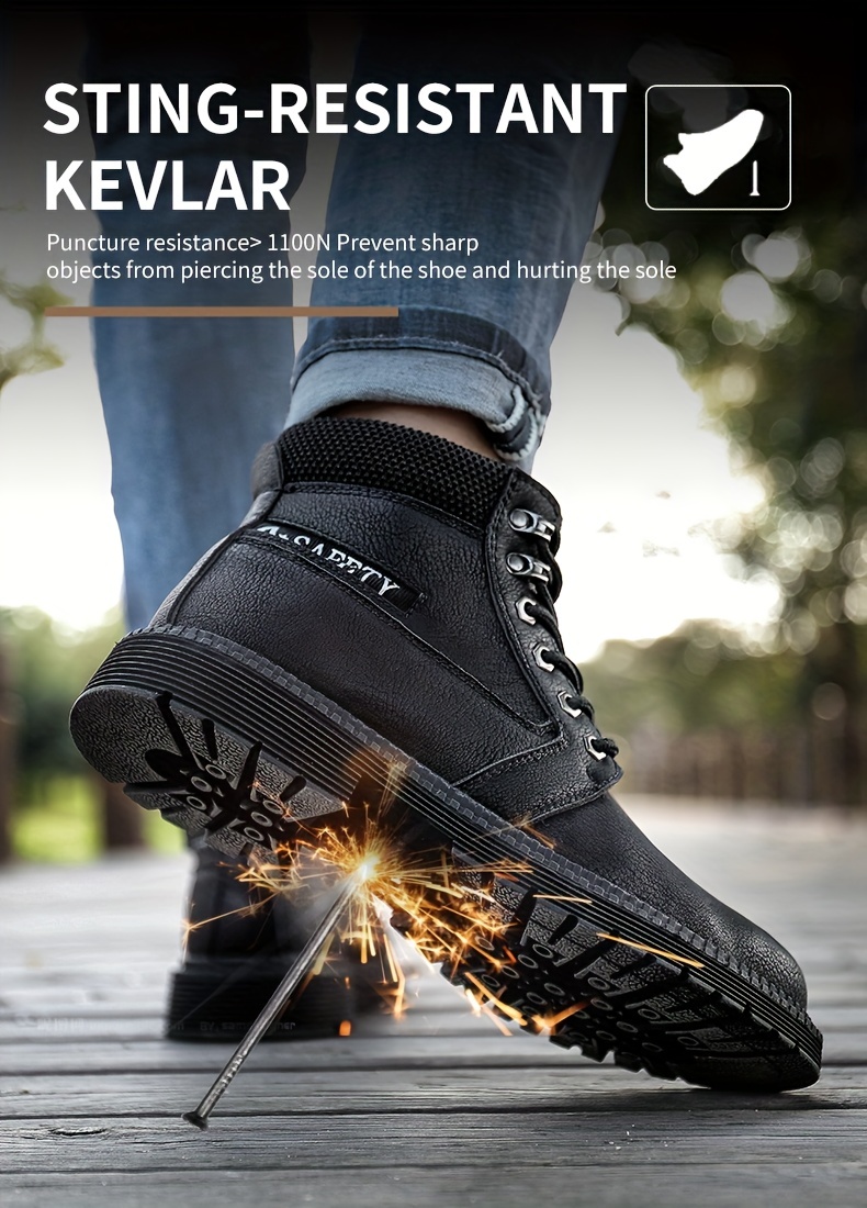 ultra light waterproof safety boots steel toe oil slip resistant anti puncture details 17
