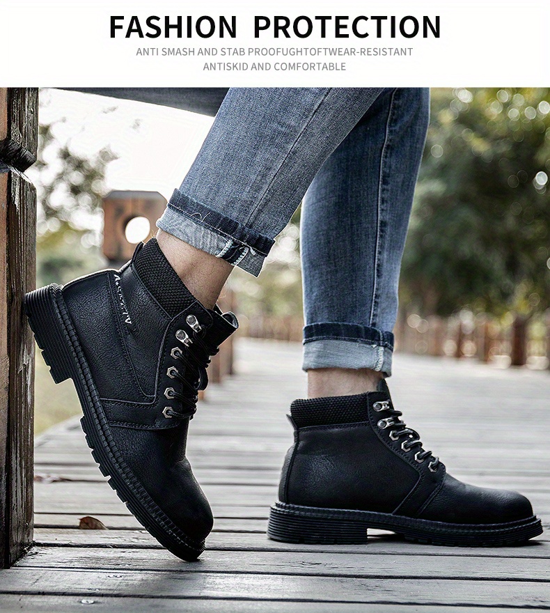 ultra light waterproof safety boots steel toe oil slip resistant anti puncture details 19