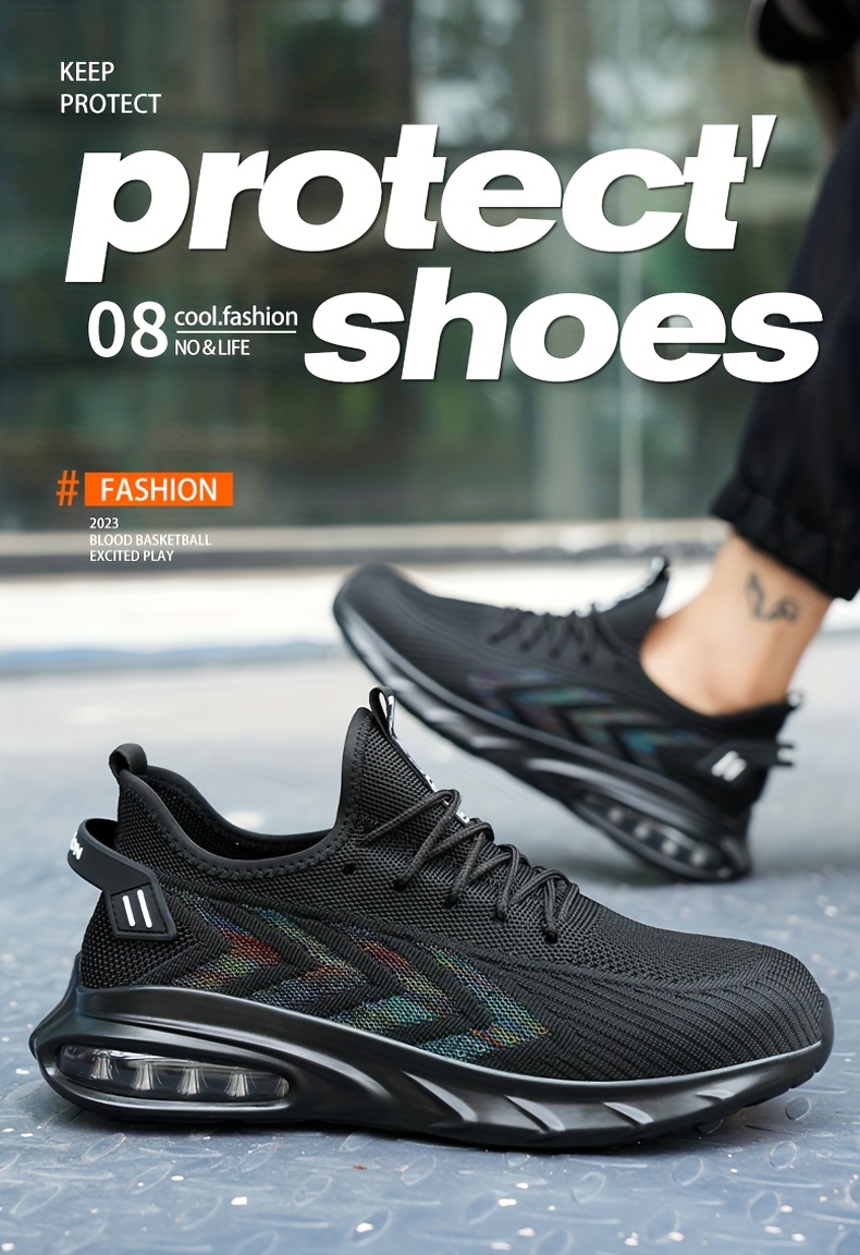 safety shoes puncture proof work shoes with air cushion industrial and construction site all seasons details 0