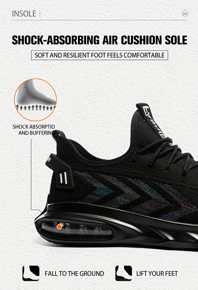 safety shoes puncture proof work shoes with air cushion industrial and construction site all seasons details 3