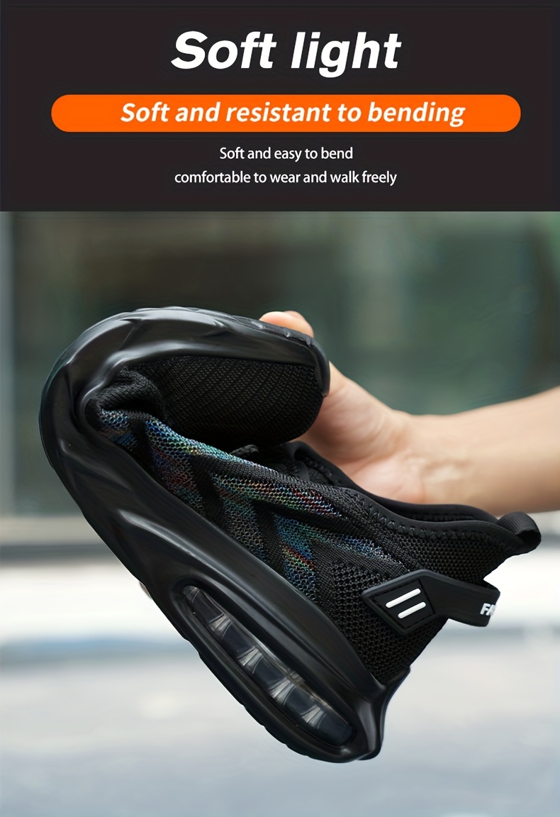 safety shoes puncture proof work shoes with air cushion industrial and construction site all seasons details 7