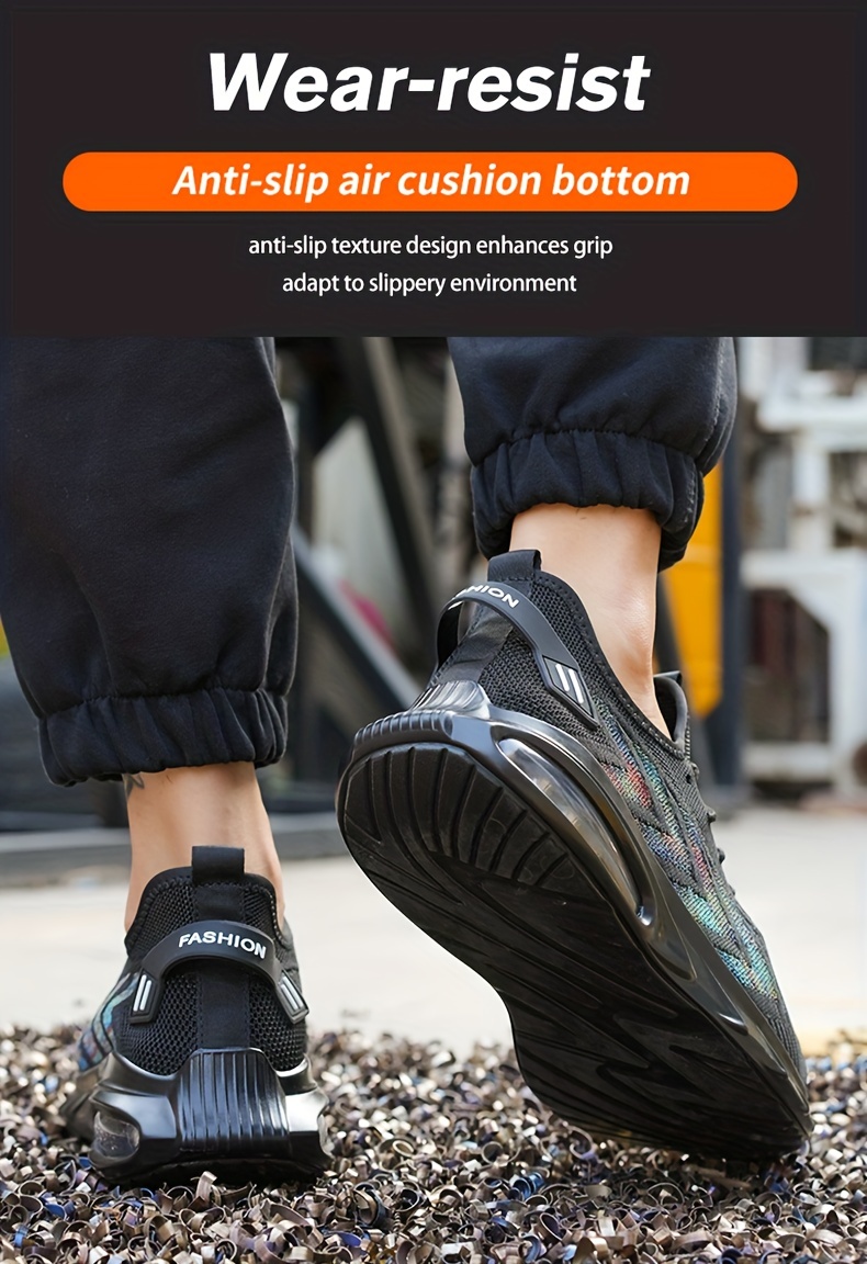 safety shoes puncture proof work shoes with air cushion industrial and construction site all seasons details 8