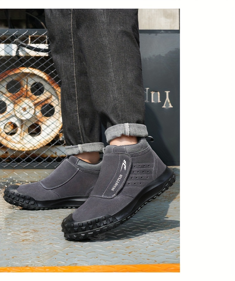 mens steel toe puncture proof anti skid work safety shoes industrial construction sneakers details 17