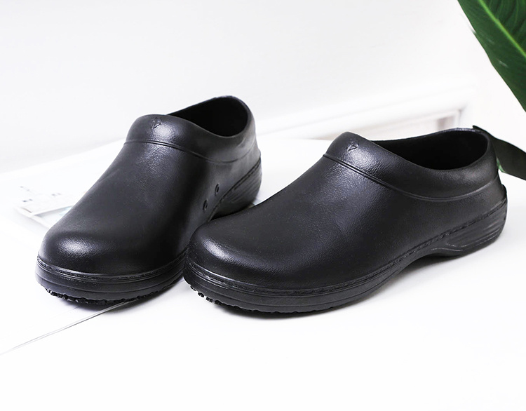 mens waterproof oil proof wear resistant non slip chef shoes details 3
