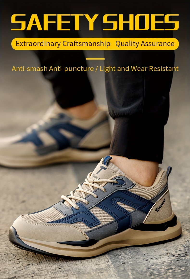 security protective shoes, 2023 work sneakers men indestructible shoes work safety shoes with steel toe cap puncture proof male security protective shoes details 0