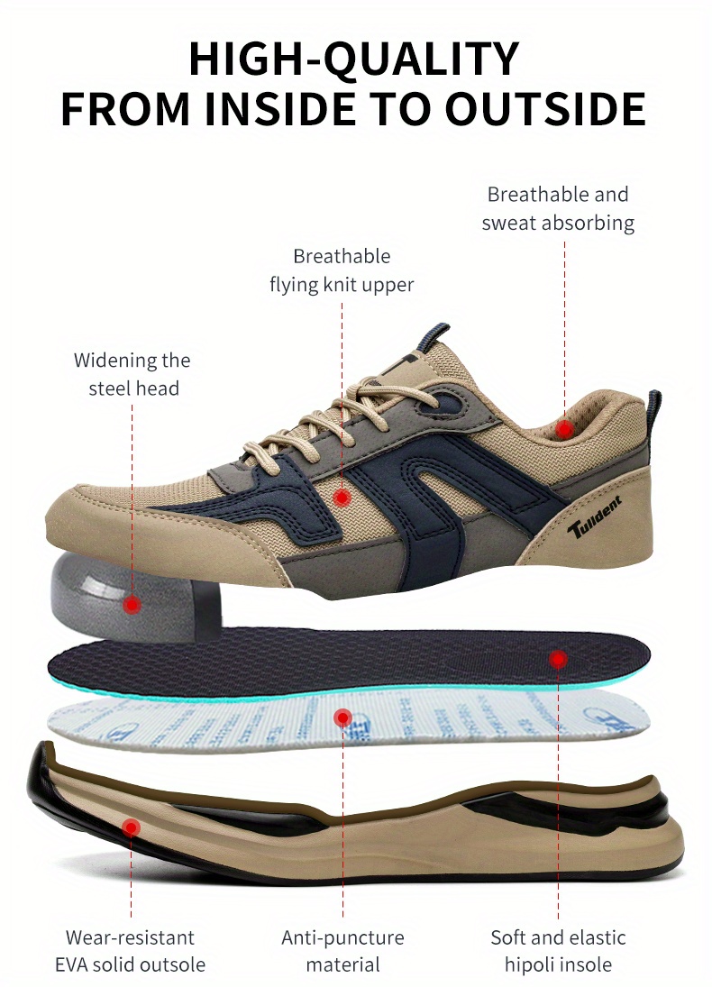 security protective shoes, 2023 work sneakers men indestructible shoes work safety shoes with steel toe cap puncture proof male security protective shoes details 2