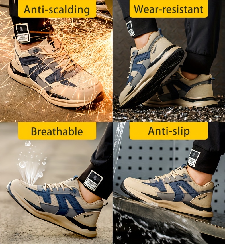 security protective shoes, 2023 work sneakers men indestructible shoes work safety shoes with steel toe cap puncture proof male security protective shoes details 5