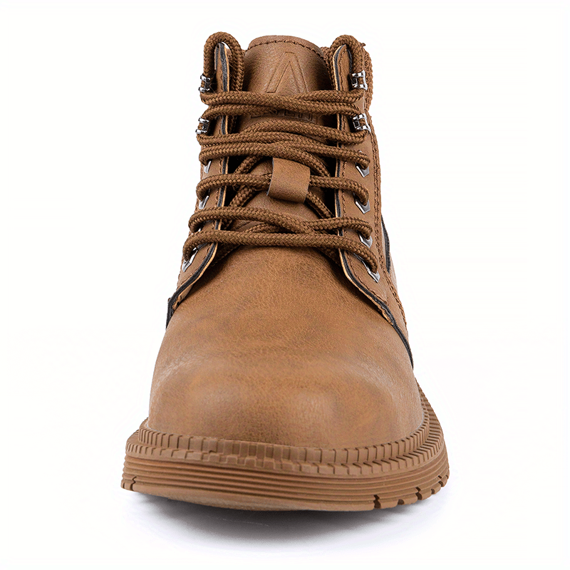 mens high top protective steel toe shoes lace up comfy sneakers perfect for constructional safety workout activities details 2
